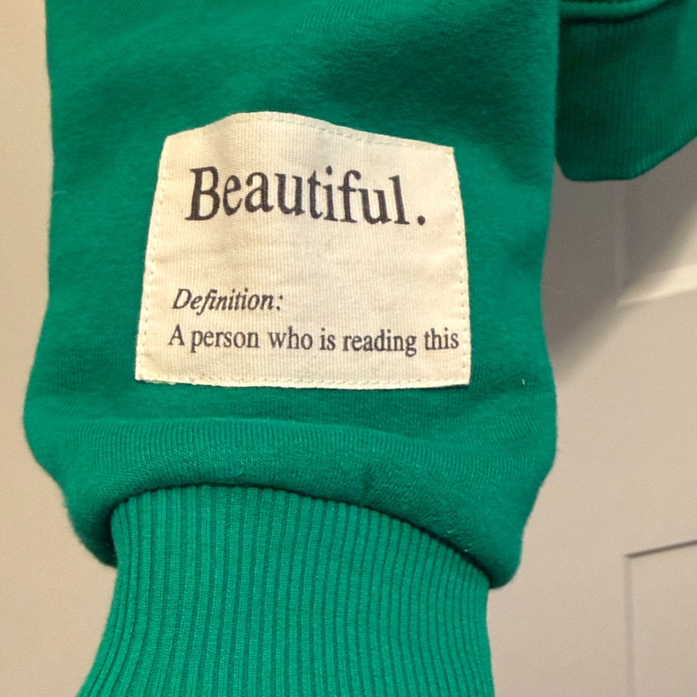 Green Ruffled Sweater - Picture 4 of 6